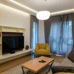 Contemporary TV Unit Design in Salvia Burro and Acacia Colour