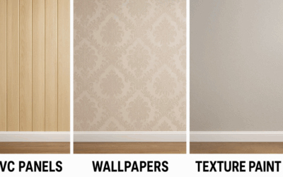 PVC Panels vs Wallpapers vs Texture Paint: Which is Best for Your Home?