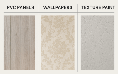 PVC Panels vs Wallpapers vs Texture Paint: Which one is right for you ?